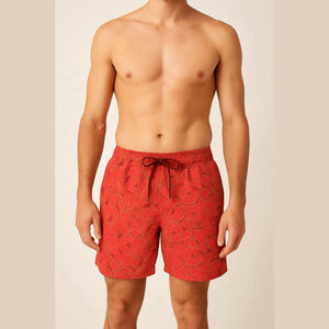 Covington Swim Trunks Large Red Floral
